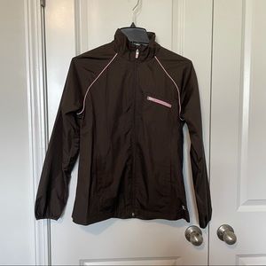Brown Lightweight Full Zip Jacket